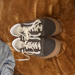 Brown old school gum sole Vans